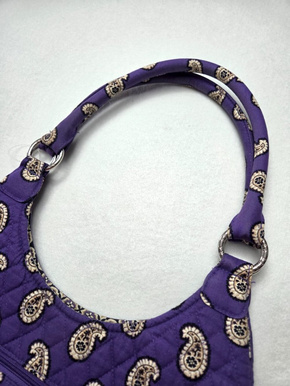 Vera Bradley Simply Violet Purple Punch Paisley hobo bag purse - Picture 4 of 12